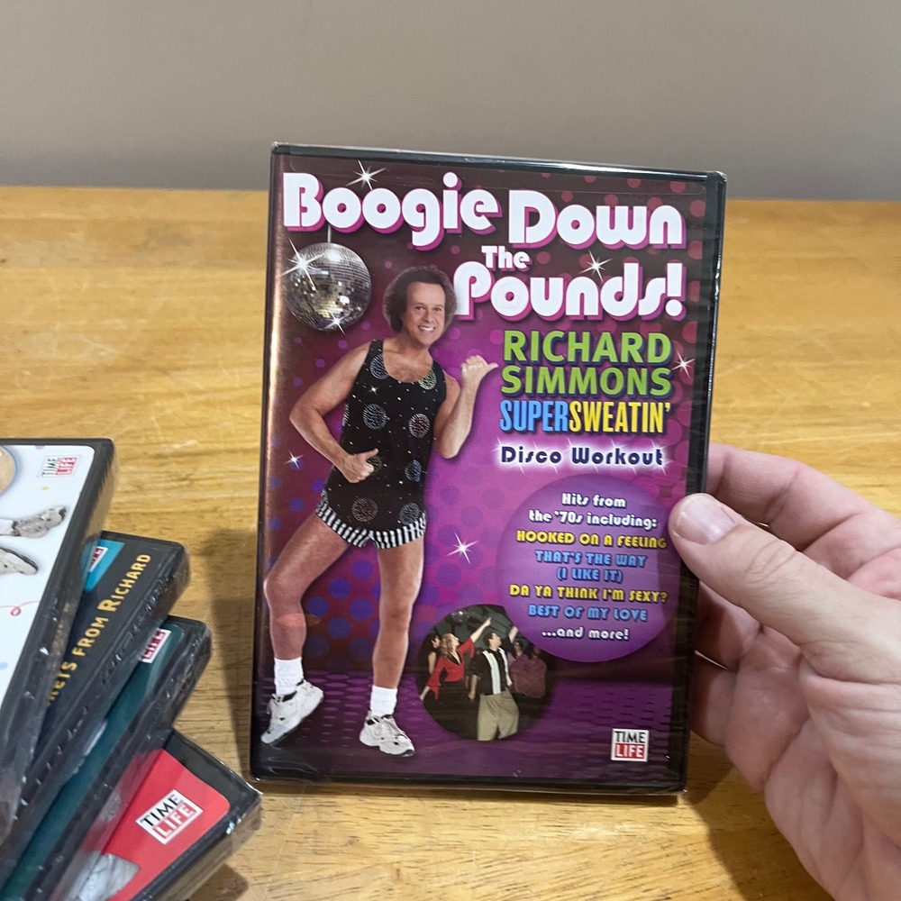 Richard Simmons Sweatin to the Oldies 1-4 DVD Set Party Boogie Down 7 DVDs NEW - Picture 7 of 7